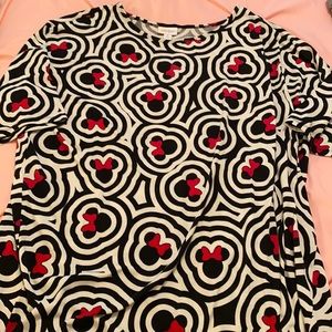 Minnie Mouse B&W Lularoe Irma!
